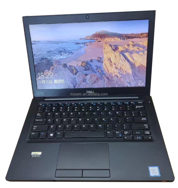 Low Cost Refurbished Laptops Wholesale for DELL E7290 I5 I7 8Gen 8G 256G SSD 12.5'' Used Business Office Student Computer