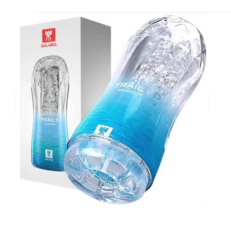 Masculino Transparente macio Vagina Endurance Exercício Artificial vagina Vacuum Pocket Masturbation Cup Adulto Sex Toys