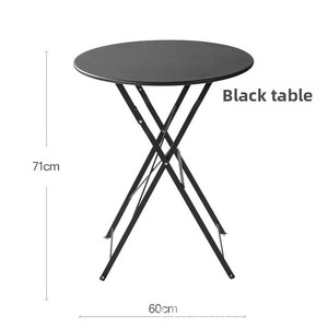 Wholesale Wrought Iron <strong>Bistro</strong> <strong>Set</strong> 3 Pieces Folding Outdoor Dining <strong>Set</strong> Weather Resistant Metal Garden Furniture for Cafe Hotel - Product Image 4