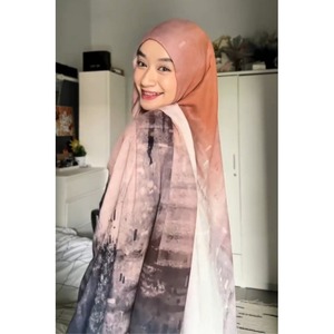Foulard Hijab en Coton Modal Imprimé Respirant, Motif Floral Viscose, Foulard Musulman à Pois Feuilles d'Automne, Hijab Modal Floral en Gros - Product Image 5