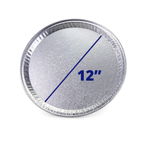 Plateau de cuisson rond en aluminium gaufré de 12 pouces, résistant à la chaleur, de qualité alimentaire, de haute qualité