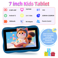 YPORANGECHENG Tablet Edukasi 7 inci untuk Anak-anak 2GB+32GB MTK Quad Core Android 12 Tipe-C 3000mAh Logo OEM Tablet Anak Kustom