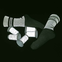 Fil réfléchissant pour tricotage, certifié OEKO-TEX, pour chapeaux et chaussettes, haute visibilité, direct usine, matériau de sécurité personnalisé