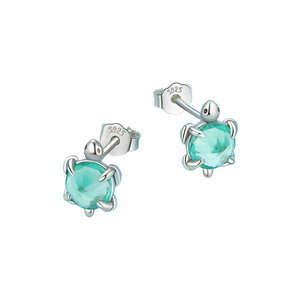 S925 Sterling Silver Mini Turtle Stud Earrings <strong>Marine</strong> Life Design Versatile Animal <strong>Jewelry</strong> for Women Wholesale - Product Image 1
