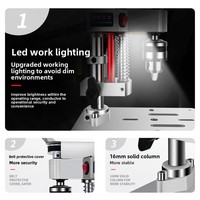 Mini perceuse à colonne de table en gros |   Machine à percer de bureau pour bijoux, perles, circuits imprimés et petites ateliers