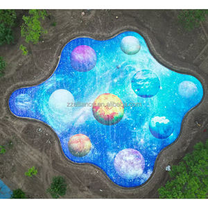 Trampolino Gigante da Esterno con 10 Palline, Grande Nuvola Rimbalzante, Cuscino per Salti per Bambini all'Aperto - Product Image 5