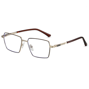 Montures optiques anti-lumière bleue en métal 2025 pour hommes, styles classiques d'affaires, montures de lunettes de mode, montures de lunettes - Product Image 5