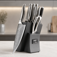 Juego Completo de Cuchillos de Cocina Damascus, Juego de 10 Piezas, Utensilios de Cocina Comerciales para Cocina Occidental, Suministro en Grandes Cantidades