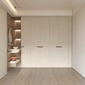 Armoire sur pied en bois massif, luxe léger, personnalisée, écologique, durable, éclairage LED pour la chambre à coucher, l'entrée, les chaussures - Product Image 1
