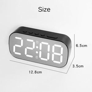 Digital Alarm <b>Clock</b> Desktop Table <b>Clock</b> Temperature Calendar <b>LED</b> Display Electronic Alarm <b>Clocks</b> Snooze Night Mode 12/24H - Product Image 5