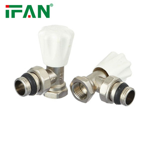 Robinet d'angle en laiton IFAN pour <span class=keywords><strong>radiateur</strong></span>, contrôleur de chauffage manuel, filetage en laiton - Product Image 1
