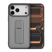 Étui de luxe en cuir PU Saffiano pour iPhone 17 avec béquille cachée, étui de téléphone personnalisé pour iPhone Air 16/15 Pro Max
