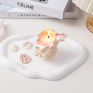 Regalo de vacaciones de lujo de calidad superior, decoración romántica sin humo, <span class=keywords><strong>velas</strong></span> de caracola aromáticas perfumadas - Product Image 1