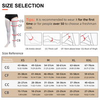 Bas de contention anti-embolie de qualité médicale 18-23 mmHg, en nylon tricoté, pour la récupération post-chirurgicale