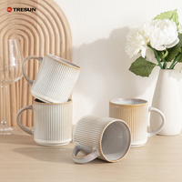 Service de table en céramique Vigilla 16 pièces, vaisselle de luxe en grès céramique émaillée réactive, pour 4 personnes