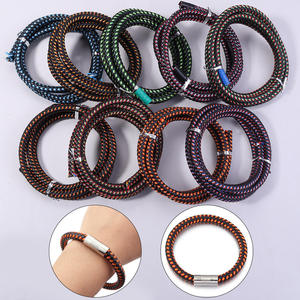 Wholesale Handmade Custom High Quality Braided Genuine Cowhide Leather Cord 4mm 5mm 6mm Round Leather <b>Rope</b> Cords for Jewelry - Product Image 1