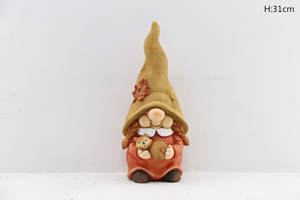 Gnomos de Jardín en Oferta 2024, Estatua de Gnomo con Forma de Hongo y Calabaza, Regalo de Acción de Gracias, Luz Solar, Adornos de Resina para Jardín - Product Image 3