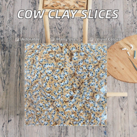 Tranches de pâte polymère en forme de vache de dessin animé artificielles de 5 mm/10 mm, décorations en argile souple pour slime, accessoires pour nail art, objets de collection