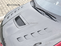 Capot en fibre de carbone style Lexus RCF, cache-moteur en fibre de carbone, compatible avec CT200H, aérodynamique améliorée