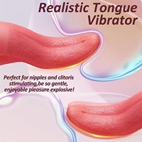 Zungenleckender Flexibler Vibrator USB Wiederaufladbar Wasserdicht I 10 Frequenzen