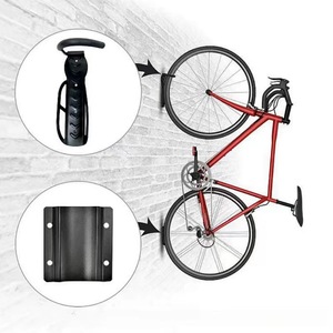 Support mural <span class=keywords><strong>pour</strong></span> <span class=keywords><strong>vélo</strong></span> - <span class=keywords><strong>Crochet</strong></span> horizontal robuste réglable adapté aux vélos hybrides, stockage en <span class=keywords><strong>garage</strong></span> et en appartement - Product Image 2