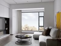 Ventana abatible de aluminio con doble acristalamiento triple de diseño moderno, toldo inclinable, ventanas, persianas, ventanas de vidrio que se pueden abrir horizontales