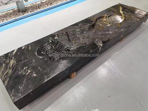 Lavabo colgante de mármol con forma de caracol para pared de baño, encimera, tocador - Product Image 6
