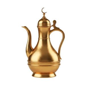 Jarra de Latón Puro Sostenible de Diseño Real del Golfo de Oriente Medio, Fabricada en India, Material Metálico Personalizado, Venta al por Mayor - Product Image 1