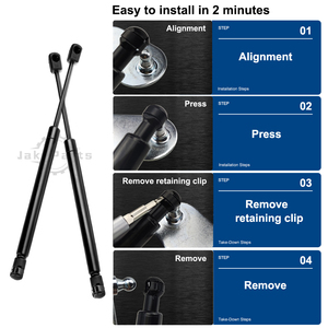 Mui xe phía trước nâng hỗ trợ khí mùa xuân cho Navara biên giới D40 2004-2018 Bonnet khí thanh chống - Product Image 5