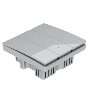 مفتاح حائط ذكي لاسلكي RF433 فضي اللون 110-240 فولت 10 أمبير، يُقترن مع مفتاح حركي بدون بطارية ذاتي التشغيل لإضاءة LED - Product Image 1