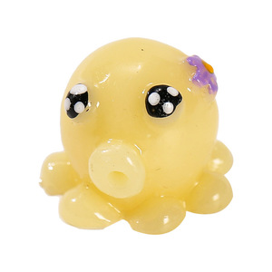 Mini figurine de pieuvre mignonne en résine, finition brillante écologique pour la décoration de paysages miniatures DIY - Product Image 5