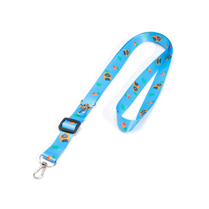 Customizable Nylon Fabric Lanyard with ID Card Holder & Dog Hook Washable