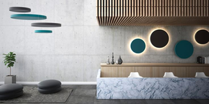 Ecojas vòng tròn treo Tấm trần âm thanh | Trần âm thanh vách ngăn ánh sáng | 15 màu sắc có sẵn - Product Image 3