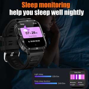 3ATM Deep Waterproof Smart <b>Watch</b> KT71 Outdoor Sport Fitness Tracking Smart Bracelet 430mAh Big Battery Capacity Smartwatch V71 - Product Image 6