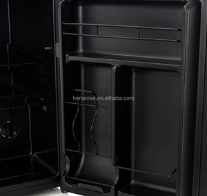 Mini-réfrigérateur compact noir 48L SUBCOLD avec serrure, écoénergétique, avec étagère amovible et silencieux, en stock maintenant - Product Image 4
