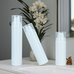 Luxury 30ml 50ml 100ml PP Cylinder Airless <b>Pump</b> Sprayer Bottle White Plastic <b>Vacuum</b> Cream Lotion Skincare Cosmetic Packaging - Product Image 3