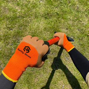 سي 7 مقاييس الشتاء الحفاظ على الدفء قفازات السلامة البناء الصناعي قفازات العمل الدافئة رغوة اللاتكس تعزيز الاصبع - Product Image 5