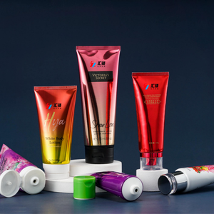 Tube souple OEM & ODM pour crème solaire, vert sarcelle et rouge métallisé, avec capuchon doré, pour crème <span class=keywords><strong>visage</strong></span> et crème BB, 120g - Product Image 2