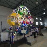 Atracciones de Parque de Diversiones: La Nueva Mini Rueda de la Fortuna con Color Personalizado, Música y Movimiento, Ideal para Fiestas Infantiles al Aire Libre