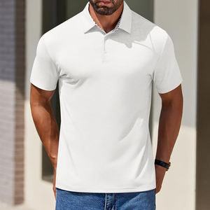 Recién llegado, camiseta Polo para hombre, cómoda y elegante, 100% de algodón, Jersey, patrón sólido, ropa de calle con cuello de Polo - Product Image 6