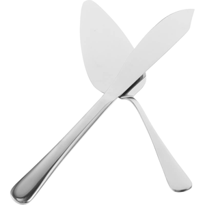 Elegante Juego de Cuchillos para Pastel de 2 Piezas de Acero Inoxidable Clásico y Ecológico para Bodas, Aniversarios y Momentos Festivos - Product Image 1
