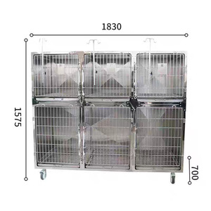 <span class=keywords><strong>Cage</strong></span> d'accueil pour animaux de compagnie hôpital et magasin utilisation en acier inoxydable 304 modèle solide fermeture à bouton chien hospitalisé <span class=keywords><strong>Cage</strong></span> pour enfants et mère - Product Image 1