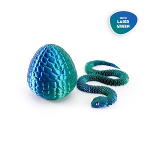 Serpiente Articulada Impresa en 3D con Huevo - Juguete Antiestrés de Víbora Realista, Modelo de Animal Articulado Colorido, Regalo Único para Niños - Product Image 4
