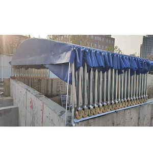 Tente de piscine mobile de haute qualité OEM&ODM, résistante aux UV et imperméable, avec système de poussée et de traction - Product Image 1