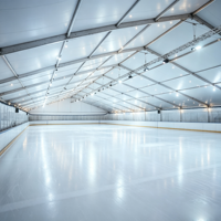 Structure en acier galvanisé anti-corrosion de haute qualité à grande portée pour la construction de patinoires intérieures