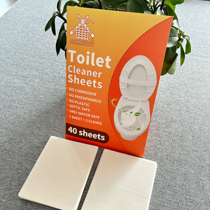 Bandes et feuilles <span class=keywords><strong>de</strong></span> nettoyage en profondeur pour cuvette <span class=keywords><strong>de</strong></span> toilettes, jetables, biodégradables, écologiques, personnalisées, élimination des taches, utilisation portable dans la salle <span class=keywords><strong>de</strong></span> bain - Product Image 3
