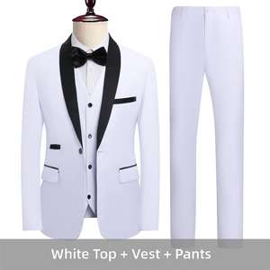 Abito da <span class=keywords><strong>Uomo</strong></span> 2025 <span class=keywords><strong>Nero</strong></span> Elegante per Ragazzi, Sposi e Testimoni - Product Image 2