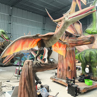 Robot dinosaure volant interactif pour aire de jeux pour enfants ou modèle de pterosaure animatronique fait main pour l'intérieur