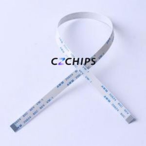 FC-0.5B-10P-250mm FFC Cable (Flexible Flat Cable) P=0.5mm Connector 10P 0.5mm 0.3mm Non-Inverting - Product Image 1