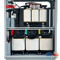 Régulateur de tension statique triphasé intelligent en cuivre CVR-80KVA silencieux et sans entretien